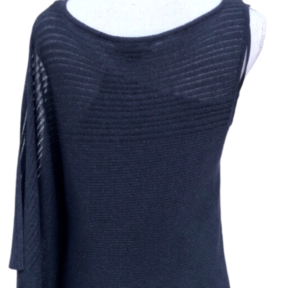 NWT White House Black Market Navy Sparkling Mini Dress/Top Size Large - Picture 2 of 9